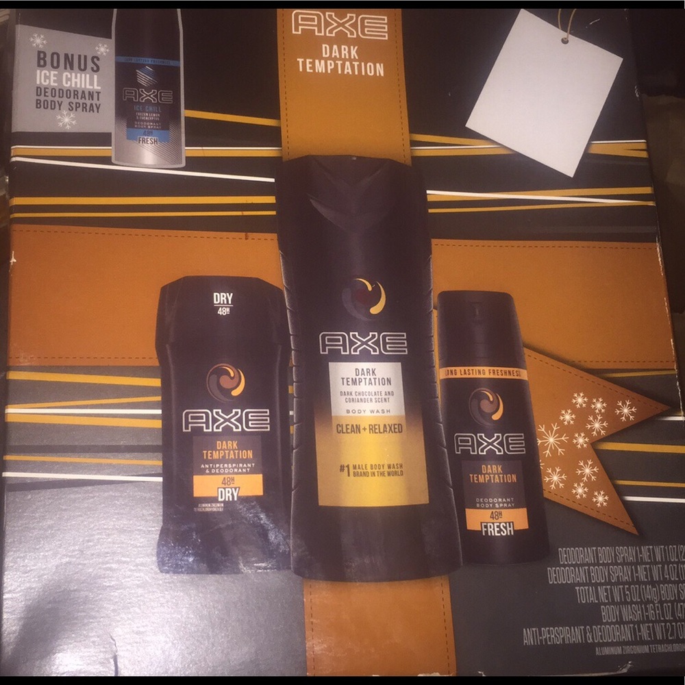 SOLD on diff site. Axe set brand new sealed